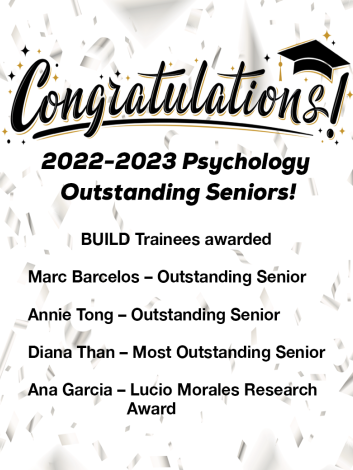 2022-2023 Psychology Outstanding Seniors! 