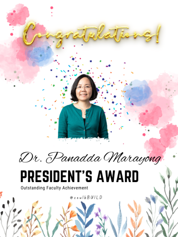 Outstanding Faculty Achievement - Dr. Panadda Marayong Thumbnail