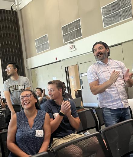 Teachers in the audience at the Educators Summit