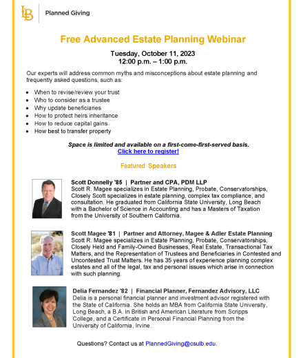 Advanced Estate Planning Webinar