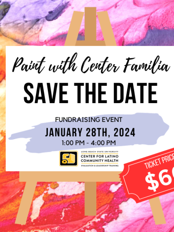 Paint with Center Familia flyer