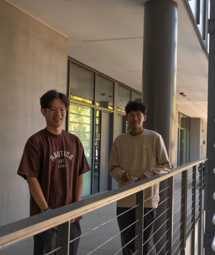 Students on the second floor of CPaCE.