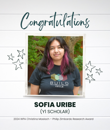 Congratulations - Sofia Uribe - 2024 WPA Christina Maslach - Thumbnail