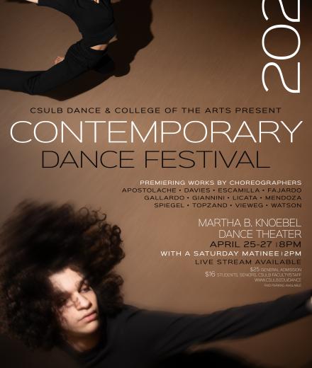 CSULB Dance and College of the Arts present 2024 Contemporary Dance Festival Poster