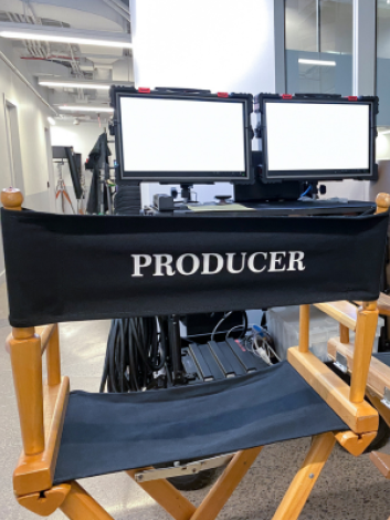 producer chair on set 