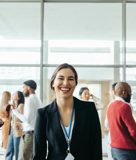 smiling faculty woman