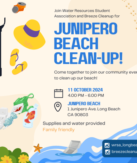 Infographic for Junipero Beach Clean-up