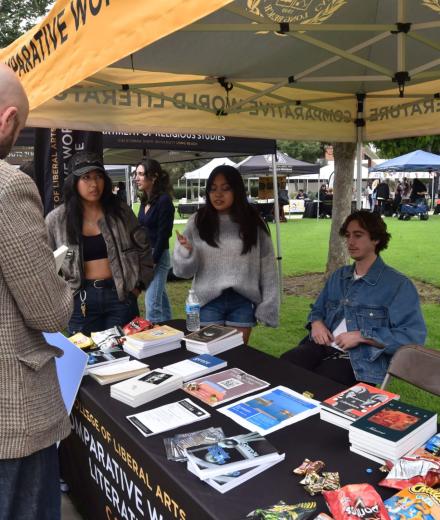 Comp Lit Students at Tent