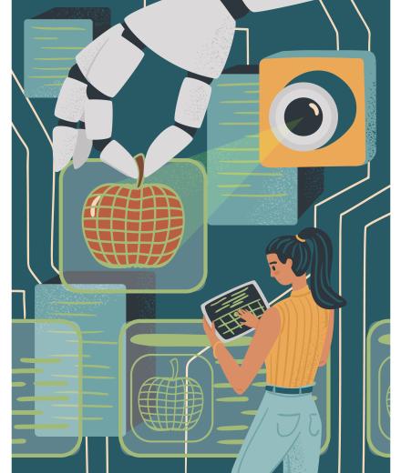 ai robot arm cartoon