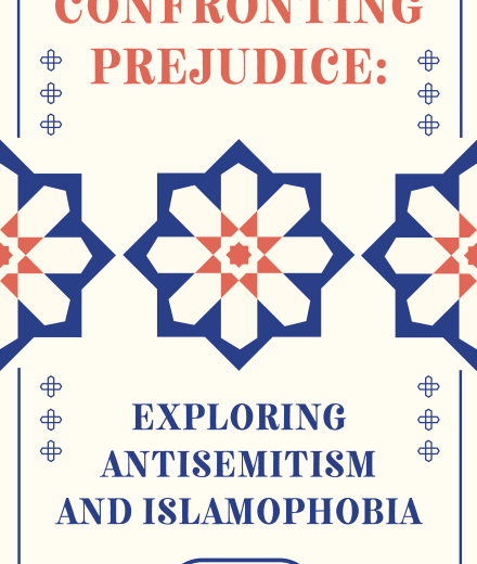 flyer for antisemitism islamophobia workshop