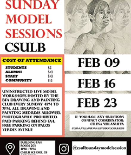 CSULB Drawing & Painting Club Sunday Model Session thumbnail
