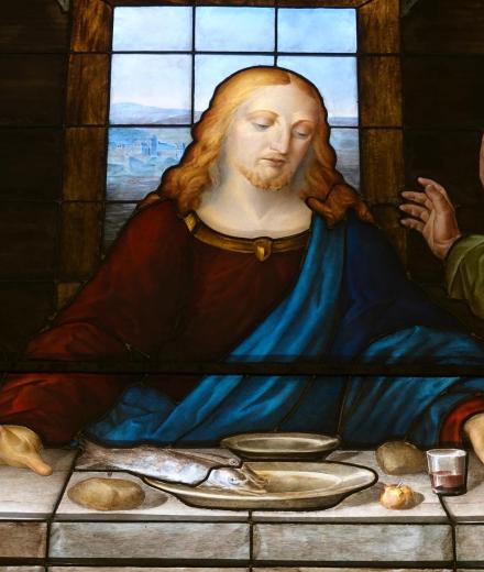 Leonardo Last Supper detail