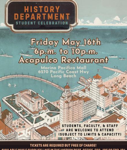 History Dept. Student Reception Flyer