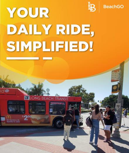 A flyer with text reading "your daily ride, simplified"