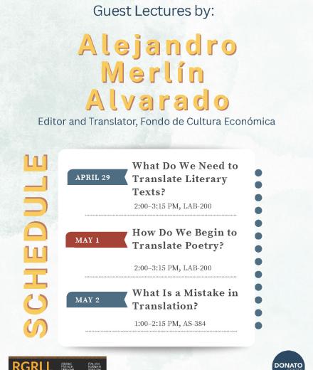Event Flyer for Guest Lectures by Alejandro Merlin Alvarado