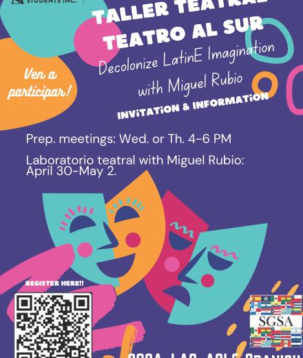 Event Flyer for "Taller Teatral Teatro Al Sur"