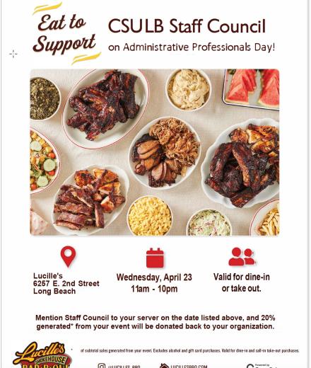 lucilles fundraiser flyer