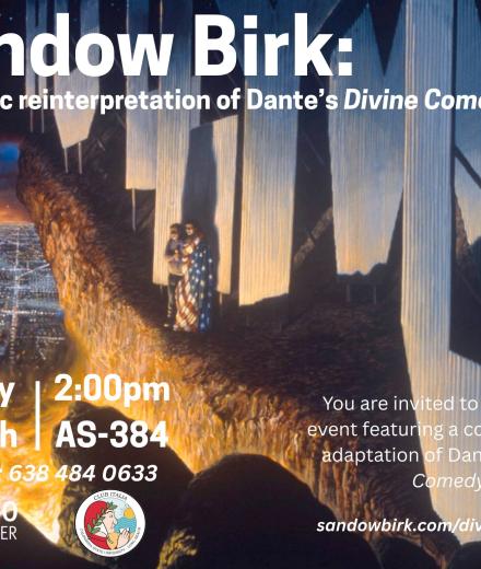 Graphic Flyer for Sandow Birk Event