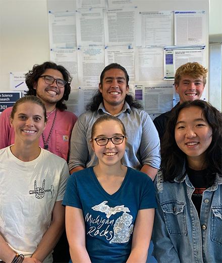 Alyssa Abbey and student researchers