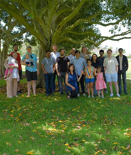 Claudia Ojeda-Aristizabal and student researchers