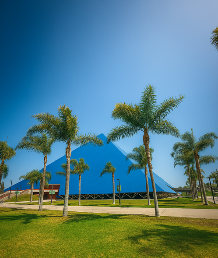 Pyramid Palm Trees