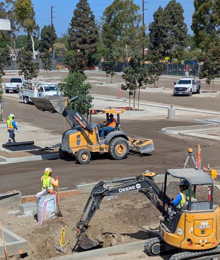 Construction in Parking Lot G12