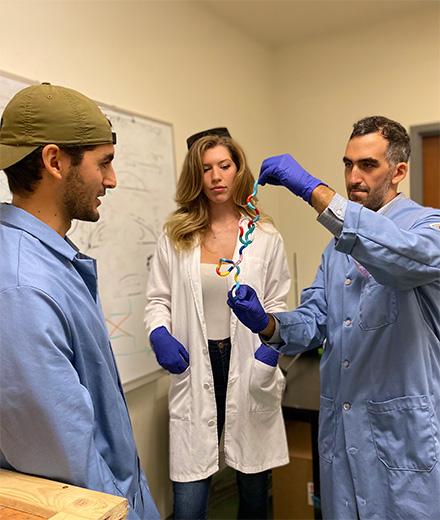 Alex Klotz and student researchers