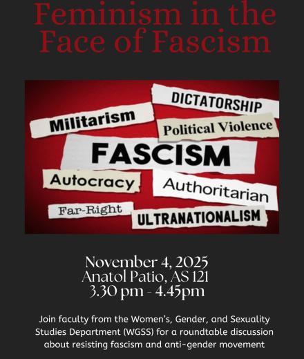 Feminism in the Face of Fascism Event Flyer