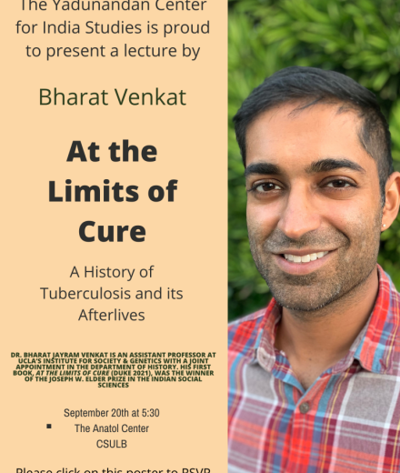 “At the Limits of Cure” A Lecture by Bharat Venkat