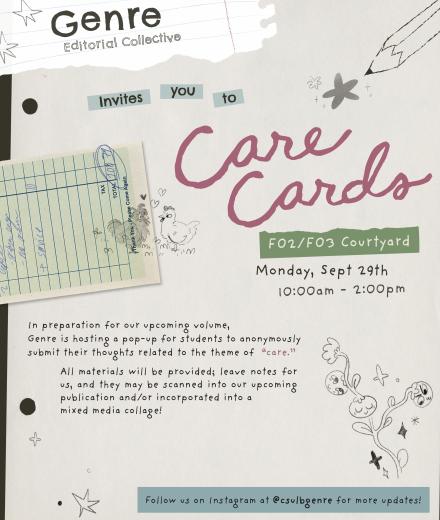 poster with info decorated with pencils and checklists