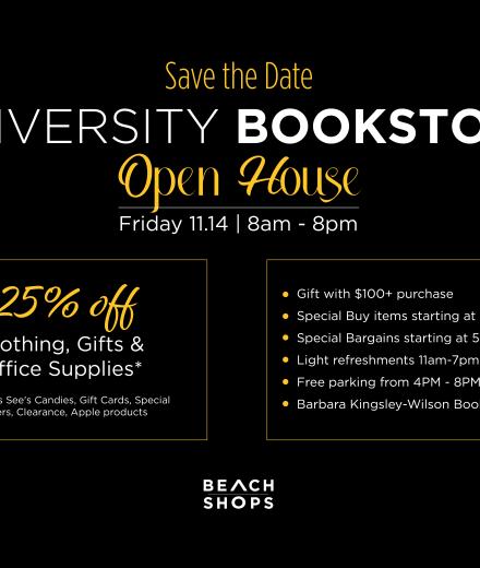 University Bookstore Holiday Open House