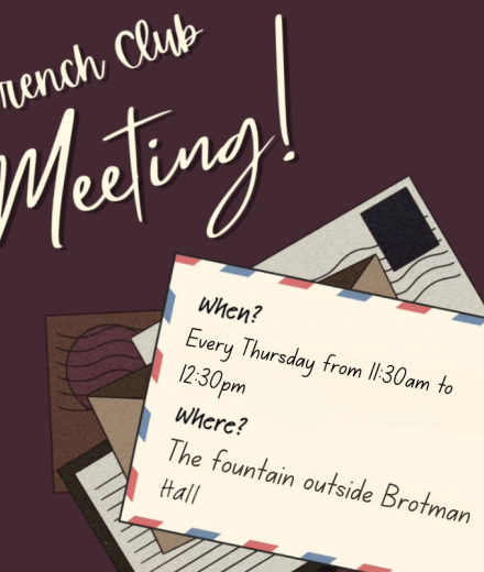 FREN Club Weekly Meeting Flyer
