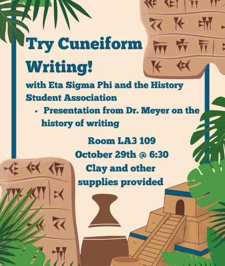ziggurat and cuneiform tablets