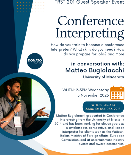 Matteo Bugiolacchi Interpreting event