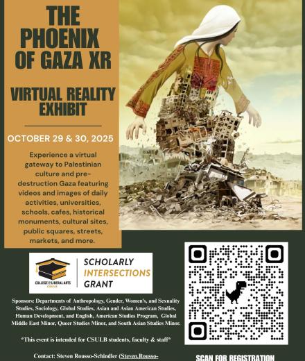 The Phoenix of Gaza XR event flyer