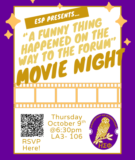 flyer with QR code and owl