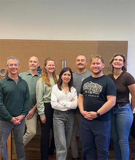 Matt Becker and student researchers