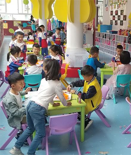 children in a classroom in China