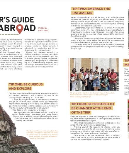 students posing at various Italian sites