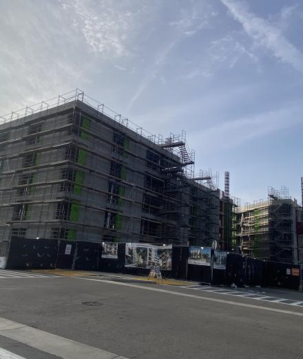 La Playa Residential Hall construction