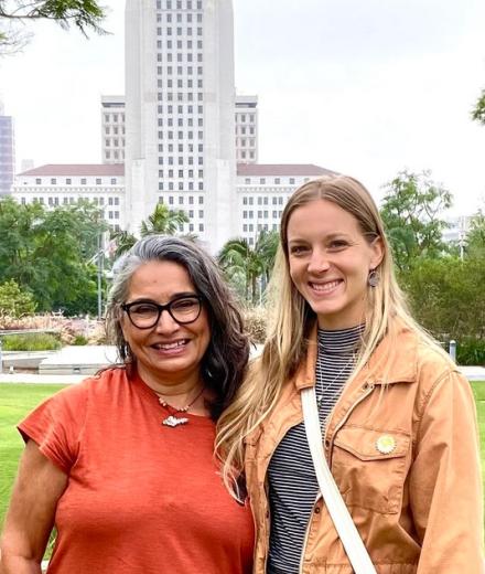 Cindi Alvitre and Carly Lake