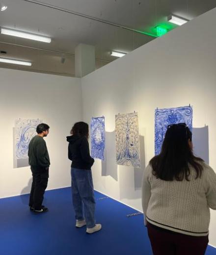 Solastalgia Exhibit With Crowd