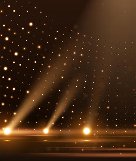 stage lights pointing up