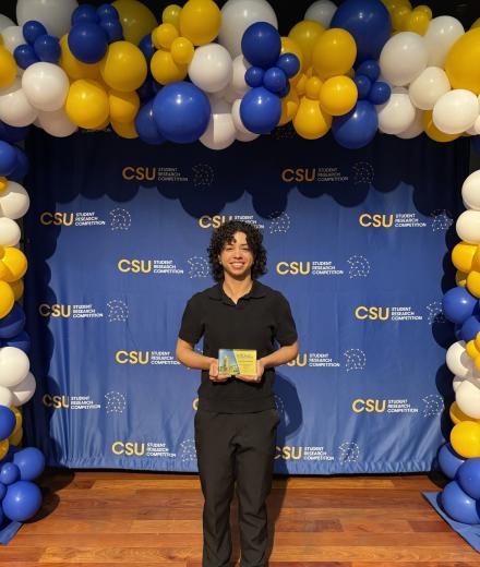 Amber Peek at CSU Student Research Competition.