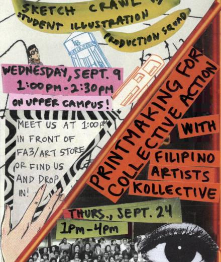 decorative graphic for workshop held at the museum