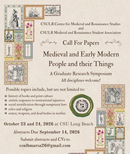 Medieval and Early Modern People and their Things