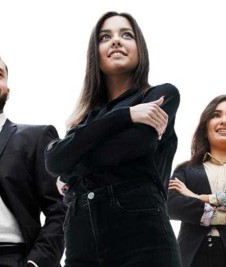 Business Woman & Men 