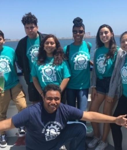 BESST students on boat
