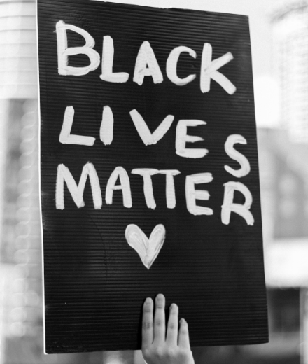 Black Lives Matter sign
