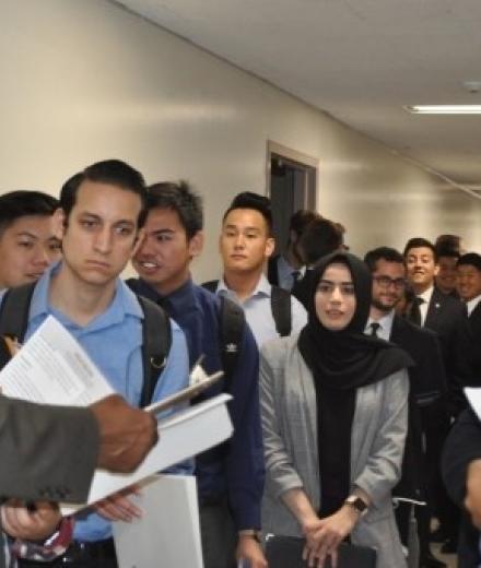 Boeing interview line